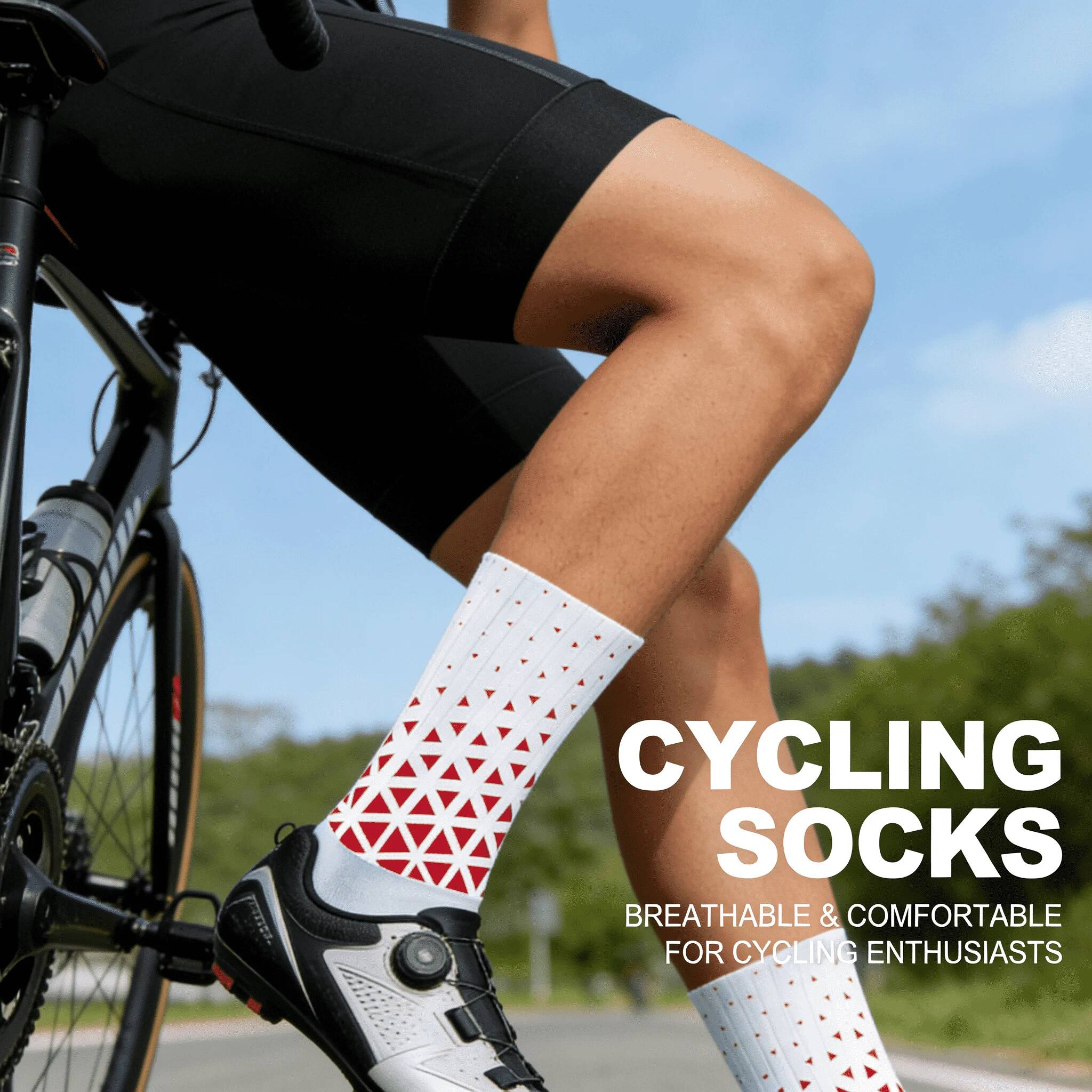 Cycling High Gear - Kaos Kaki Bersepeda Profesional Anti-Selip 2026,