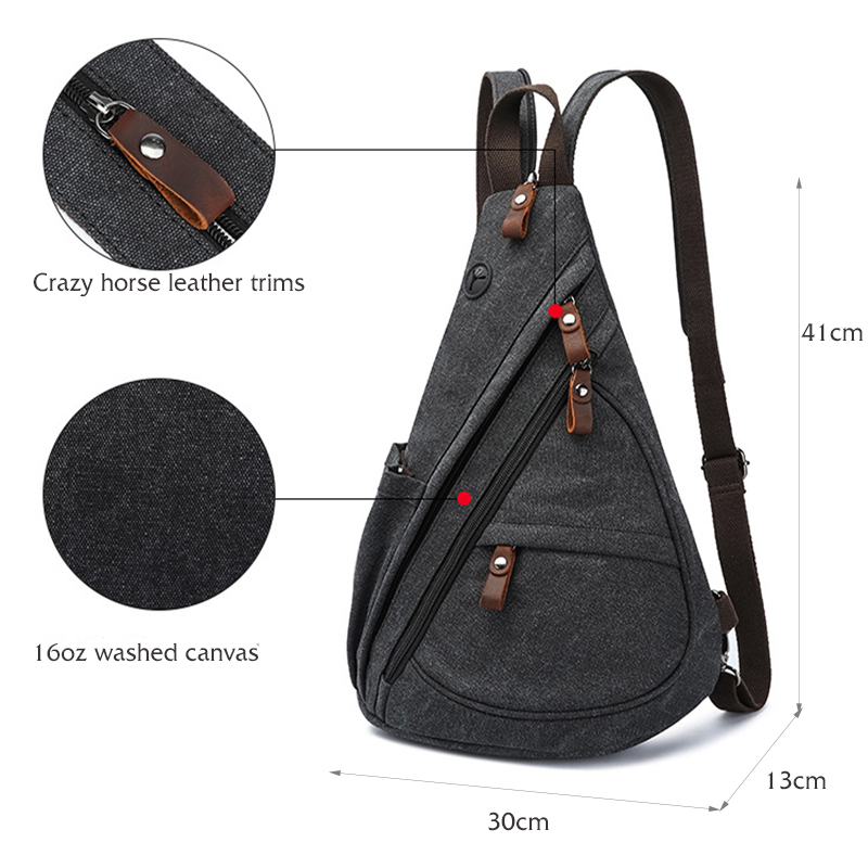 Tas Selempang Kanvas Tas Dada  - Cycling Backpack ulasan dan harga